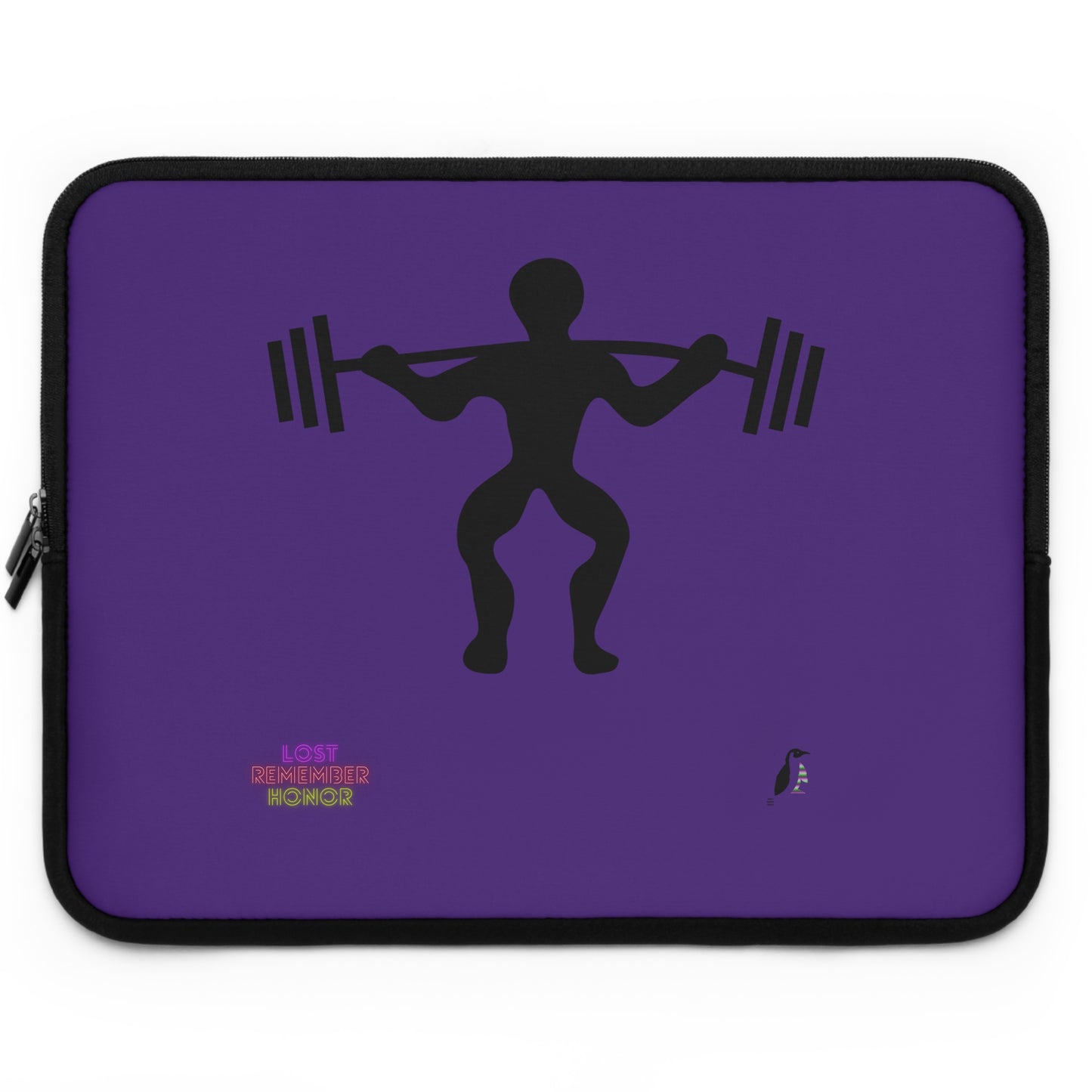 Laptop Sleeve: Weightlifting Purple