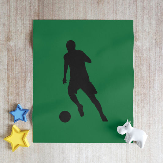 Throw Blanket: Soccer Dark Green