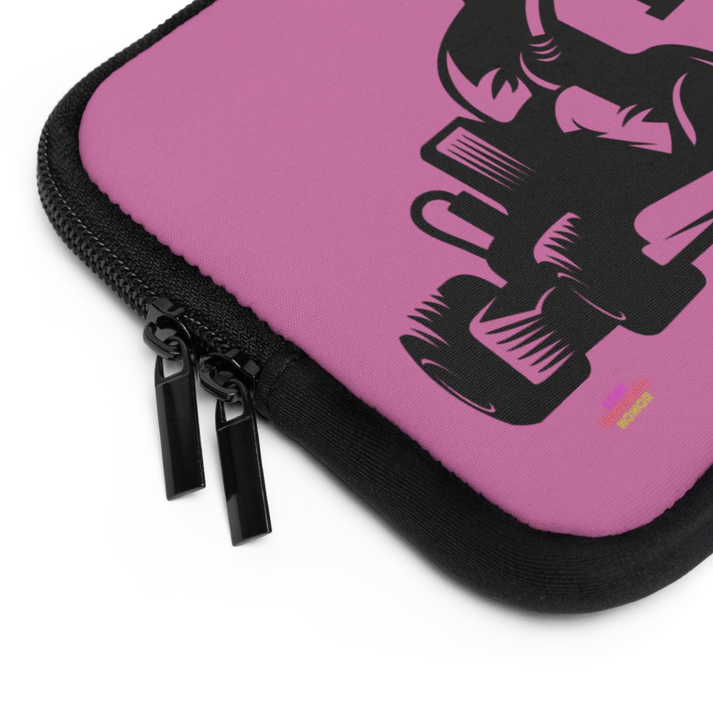 Laptop Sleeve: Racing Lite Pink