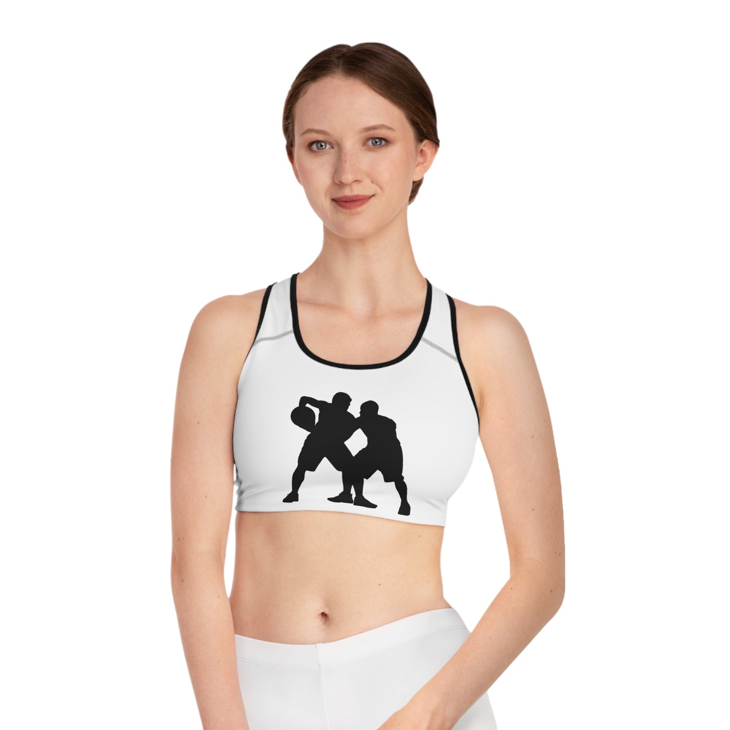 Sports Bra: Basketball White