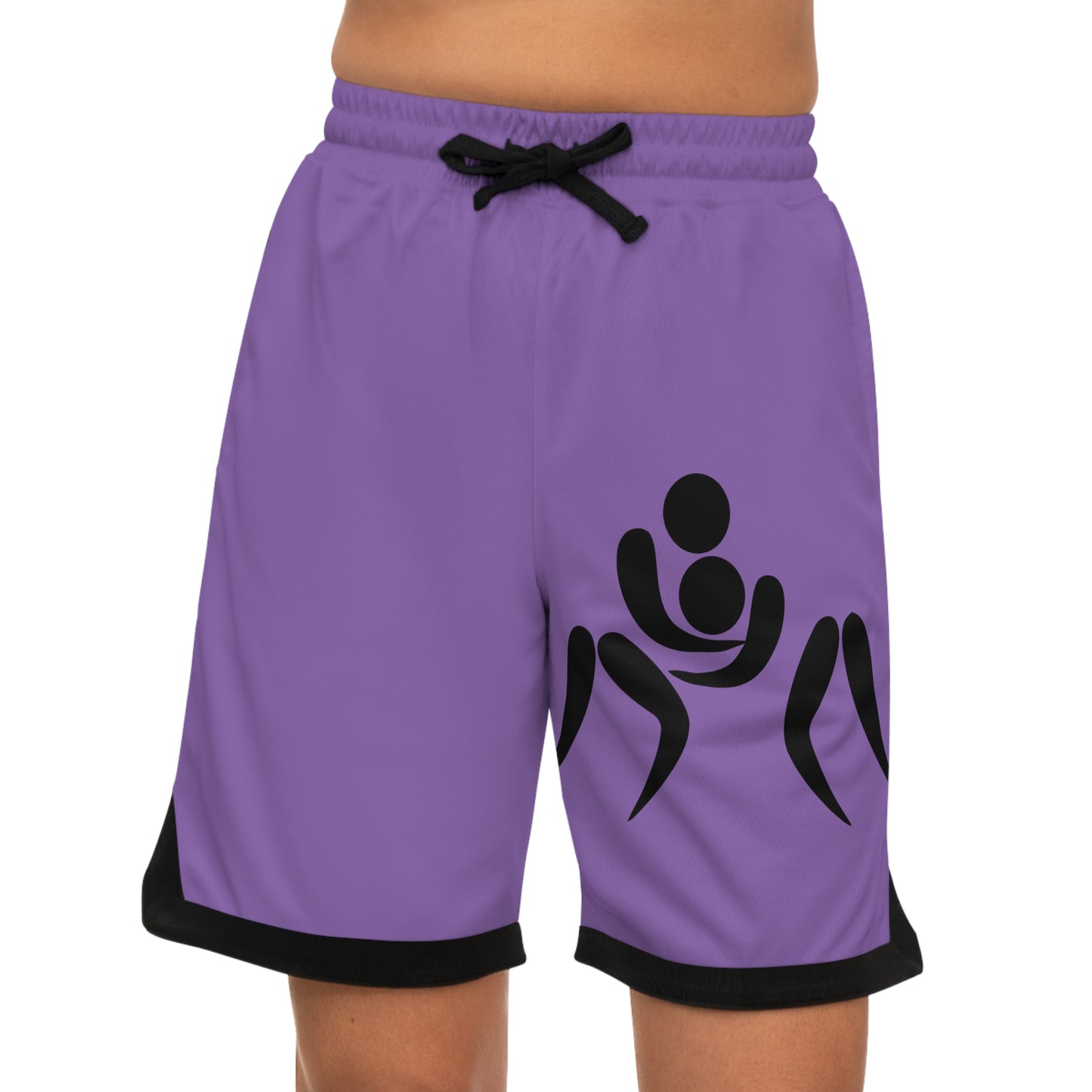 Basketball Rib Shorts: Wrestling Lite Purple