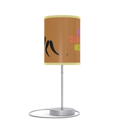 Lamp on a Stand, US|CA plug: Wrestling Lite Brown