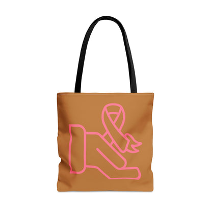 Tote Bag: Fight Cancer Lite Brown