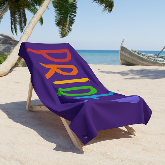 Beach Towel: LGBTQ Pride Purple