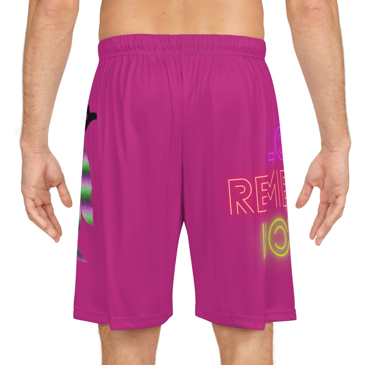 Basketball Shorts: Lost Remember Honor Pink