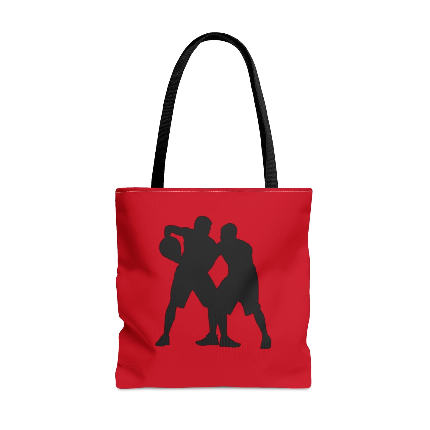 Tote Bag: Basketball Dark Red