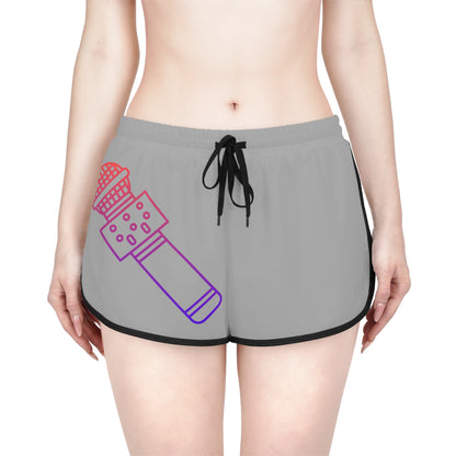 Women's Relaxed Shorts: Music Lite Grey