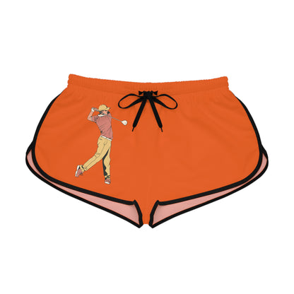 Women's Relaxed Shorts: Golf Orange