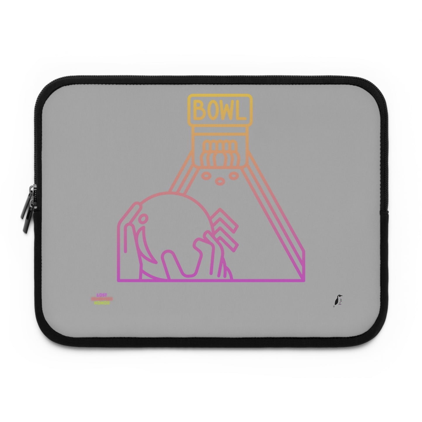 Laptop Sleeve: Bowling Lite Grey