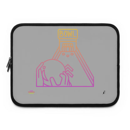 Laptop Sleeve: Bowling Lite Grey