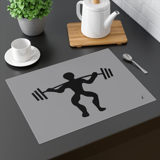 Placemat, 1pc: Weightlifting Grey