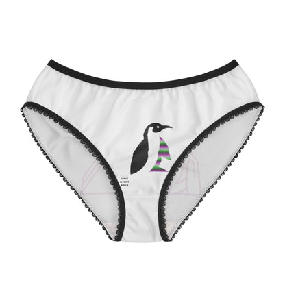 Women's Briefs: Bowling White