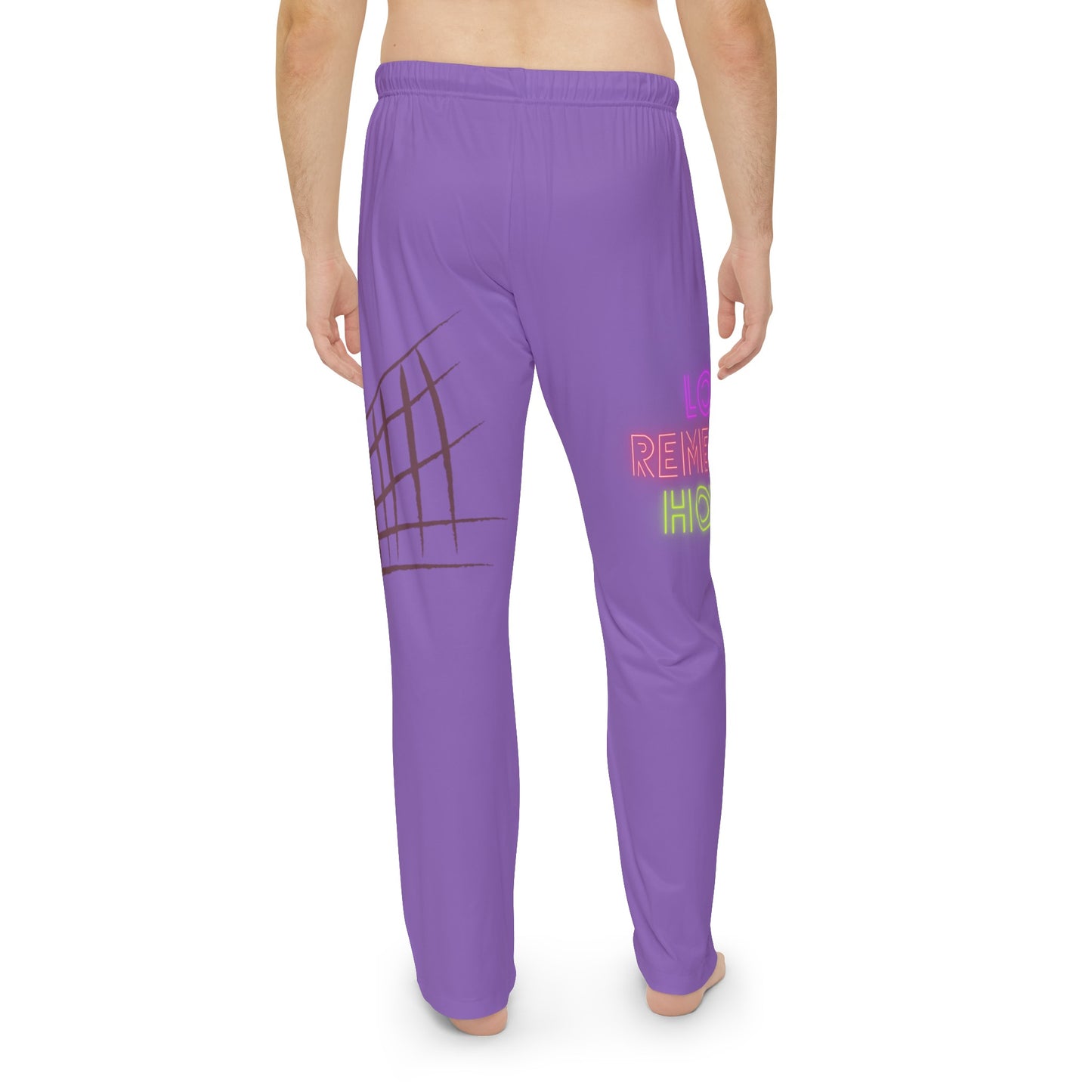 Men's Pajama Pants: Volleyball Lite Purple