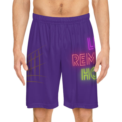 Basketball Shorts: Volleyball Purple