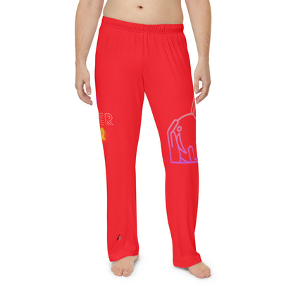 Men's Pajama Pants: Bowling Red