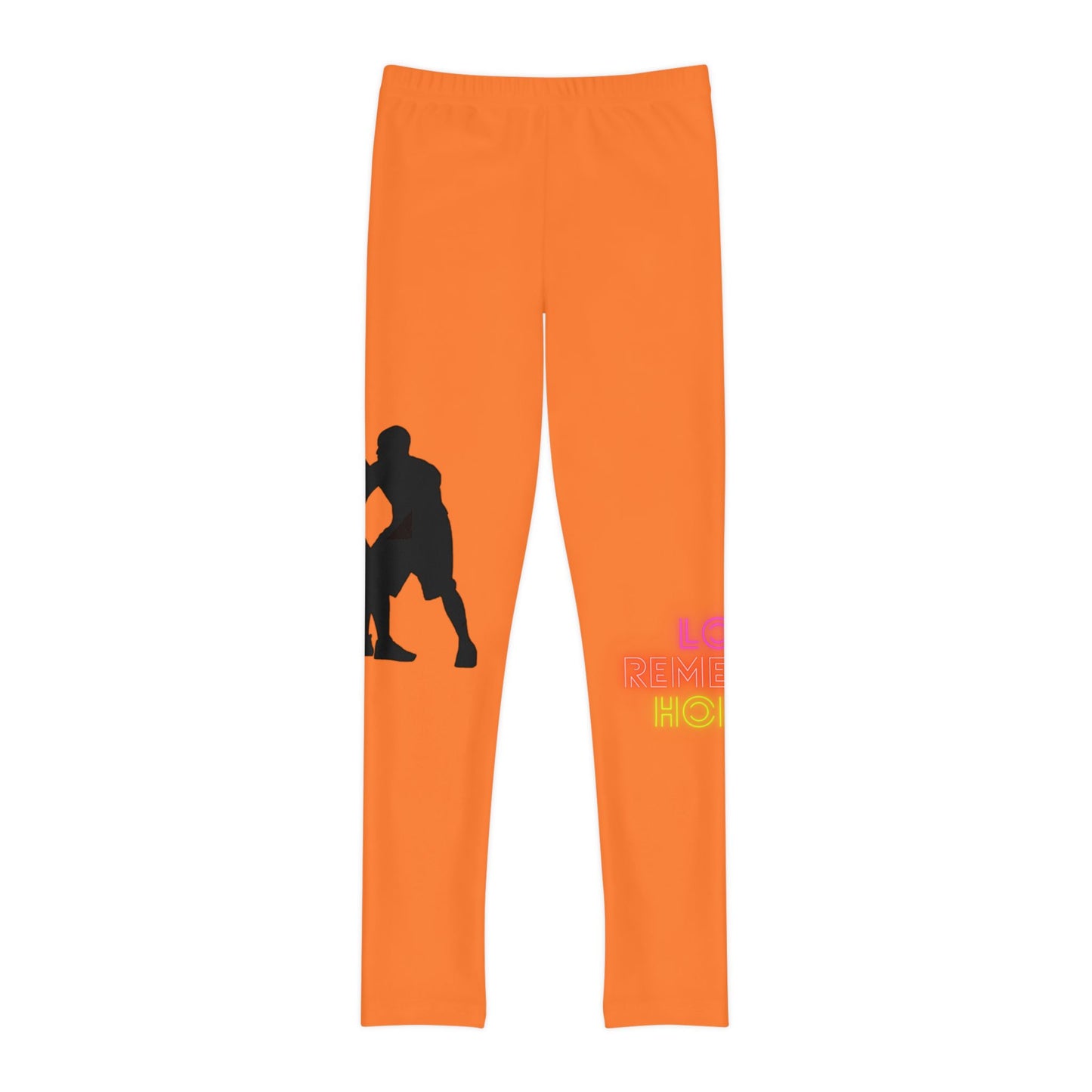 Youth Full-Length Leggings: Basketball Crusta