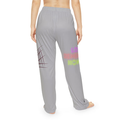 Pambabaeng Pajama Pants: Volleyball Lite Gray 