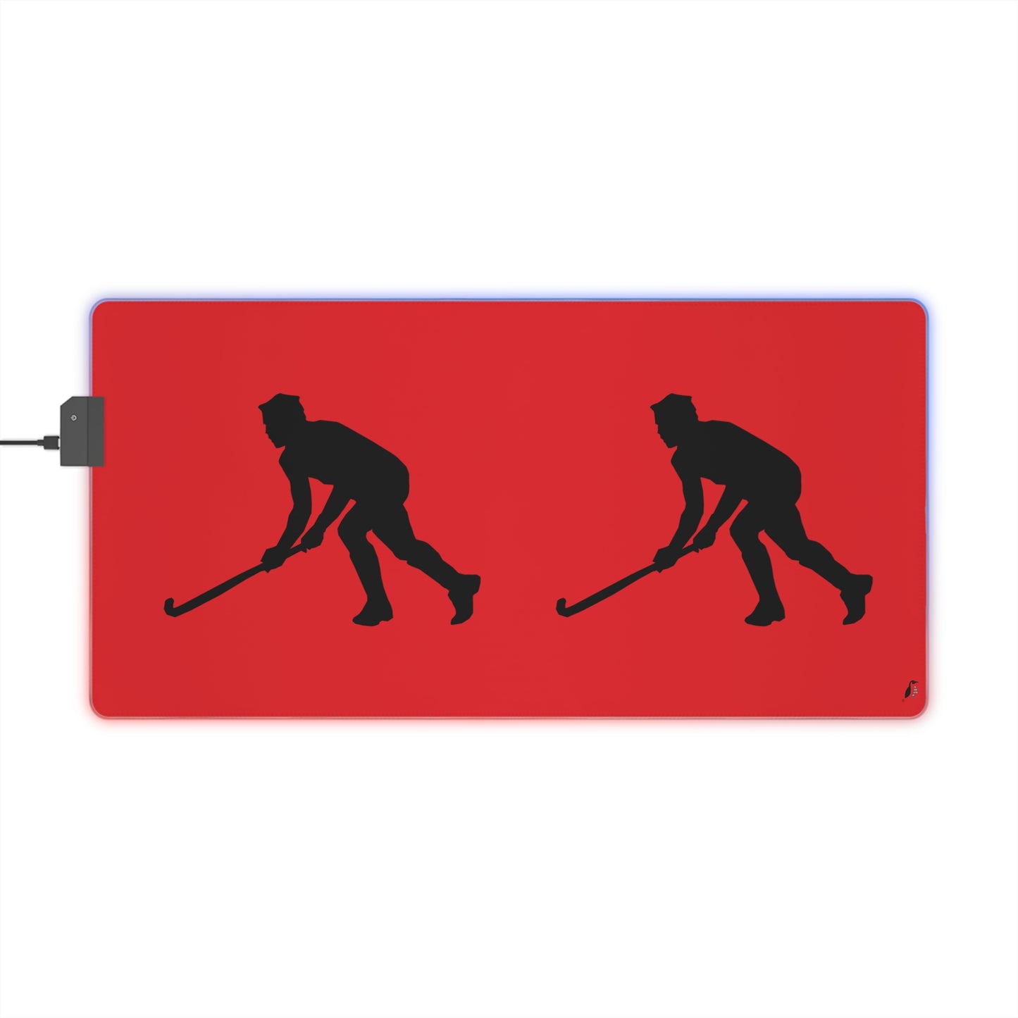 LED Gaming Mouse Pad: Hockey Red