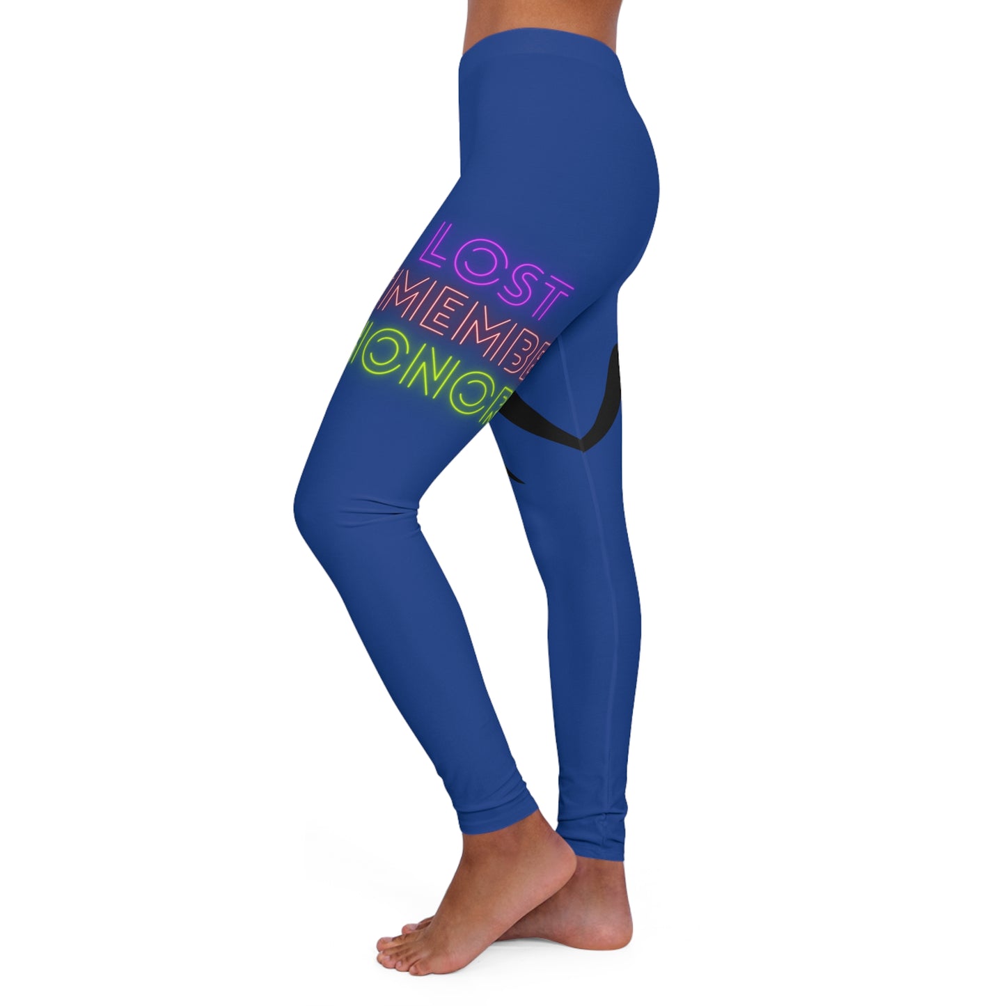 Women's Spandex Leggings: Wrestling Dark Blue