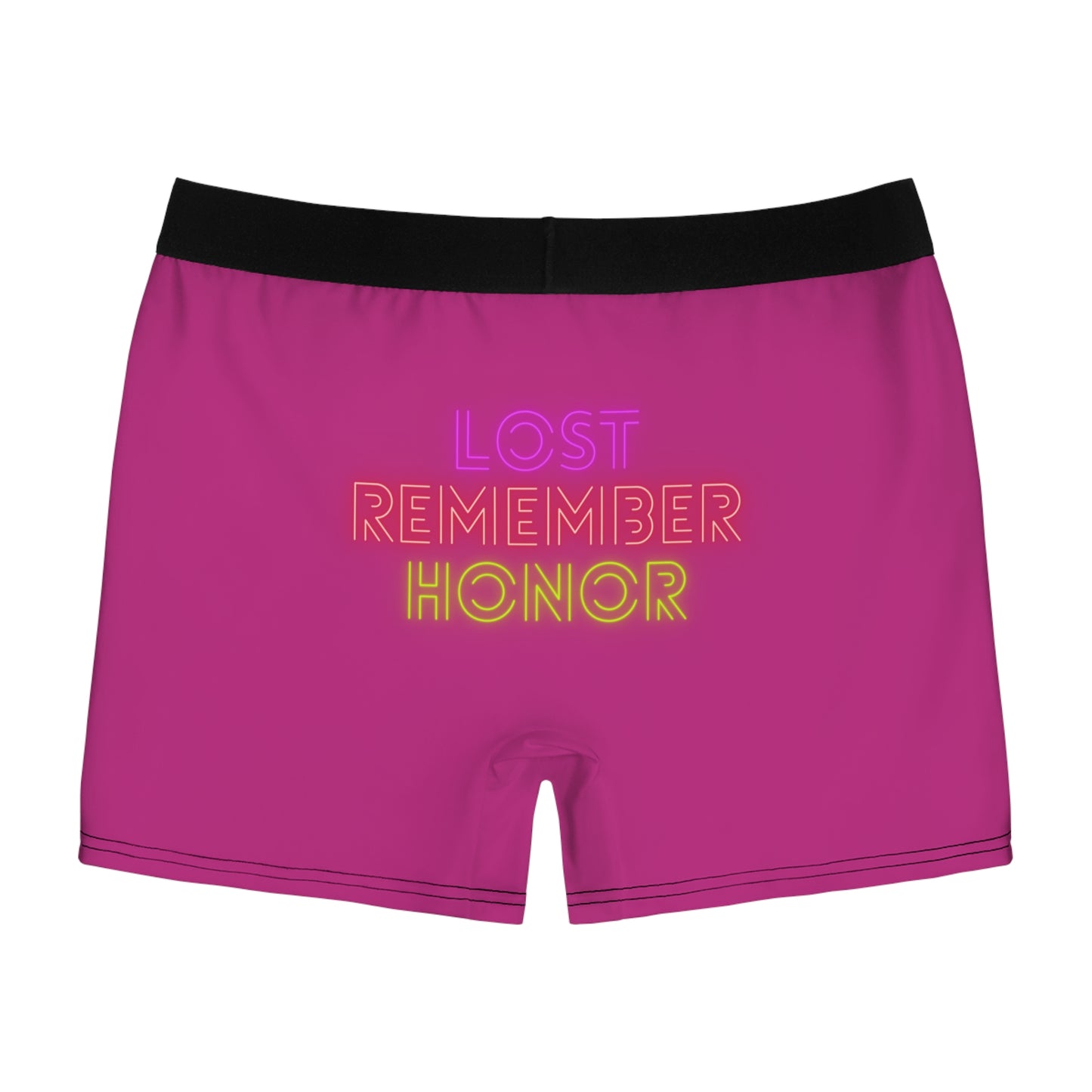 Men's Boxer Briefs: Lost Remember Honor Pink