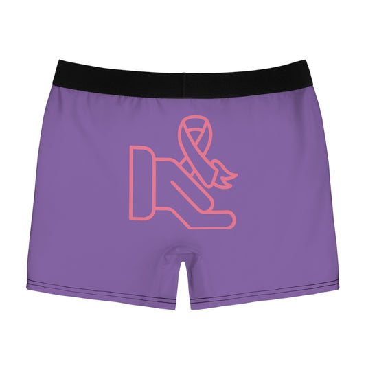 Men's Boxer Briefs: Fight Cancer Lite Purple