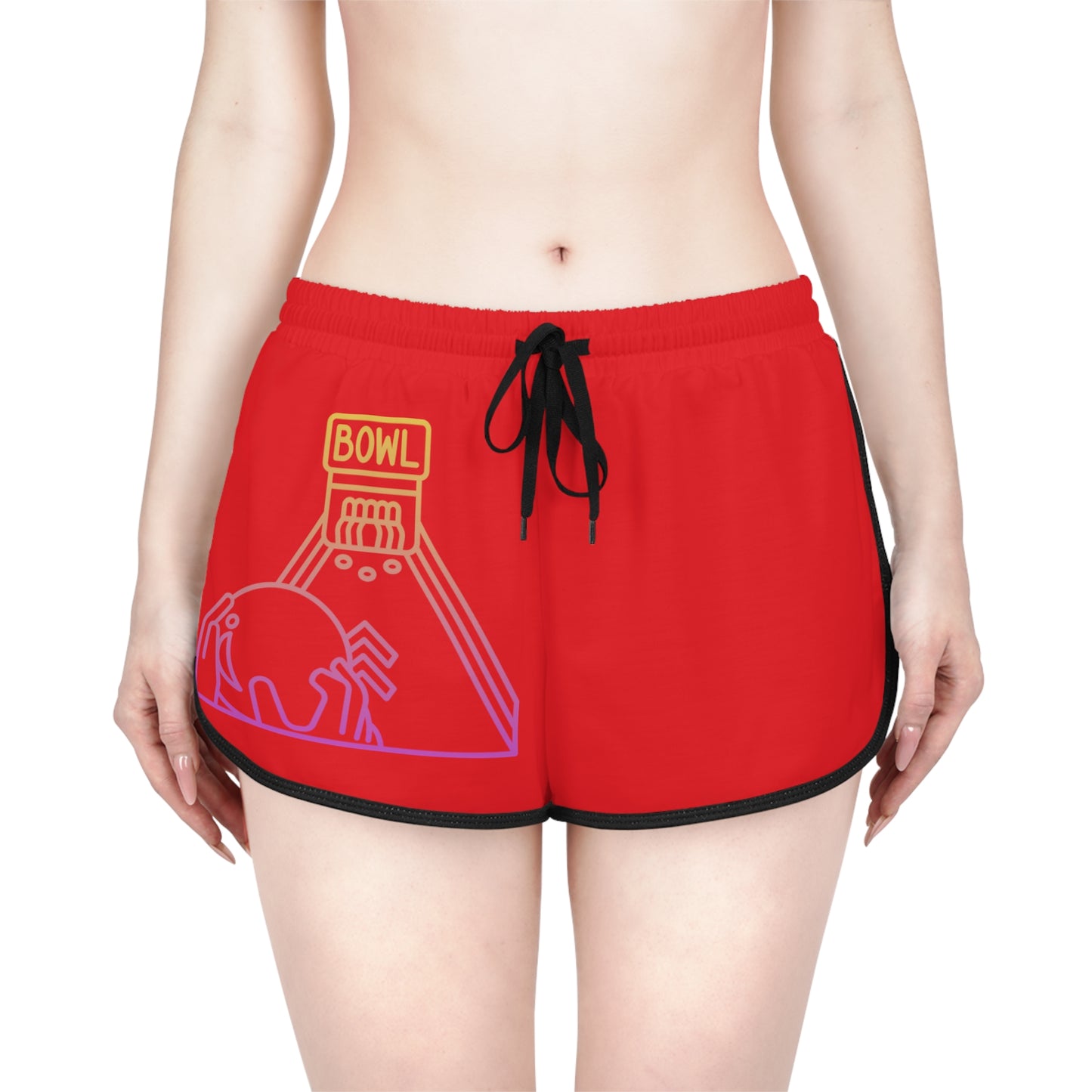 Women's Relaxed Shorts: Bowling Red
