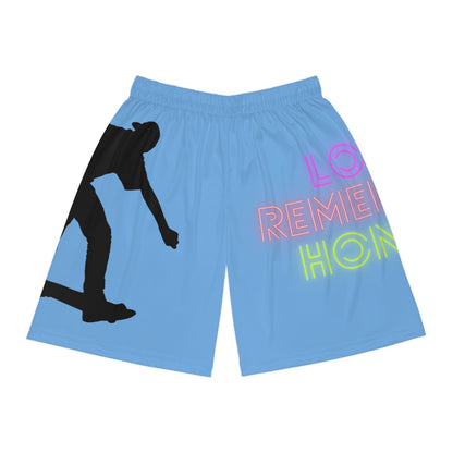 Basketball Shorts: Skateboarding Lite Blue