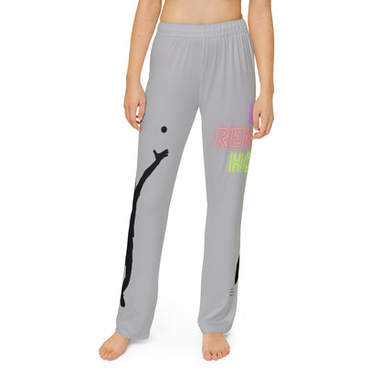 Kids Pajama Pants: Tennis Lite Grey