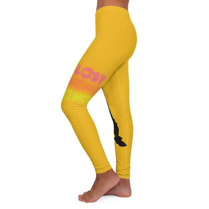 Women's Spandex Leggings: Dance Yellow