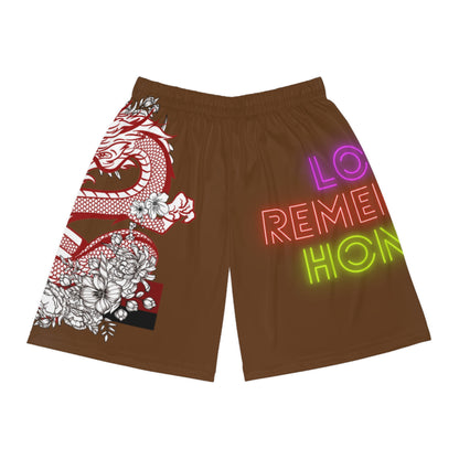 Basketball Shorts: Dragons Brown