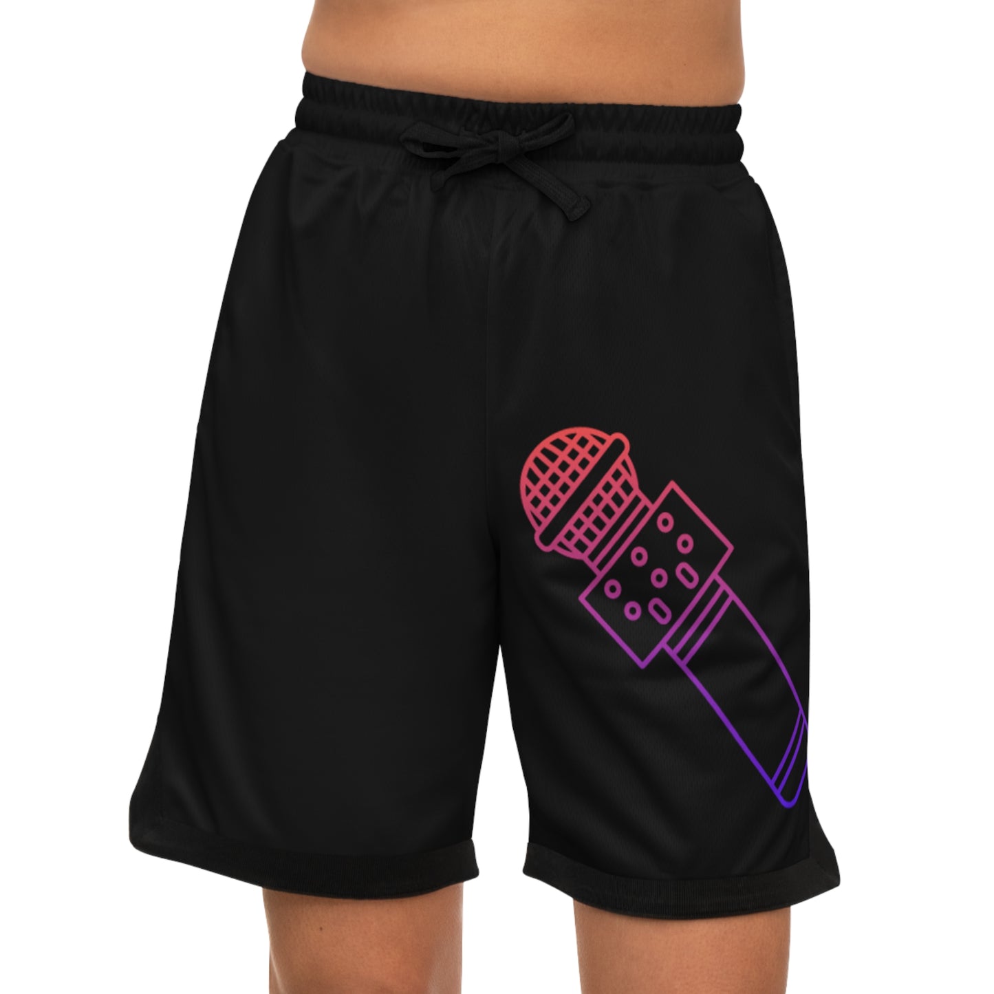 Basketball Rib Shorts: Music Black