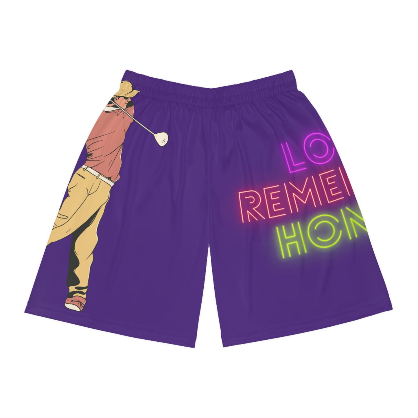 Basketball Shorts: Golf Purple