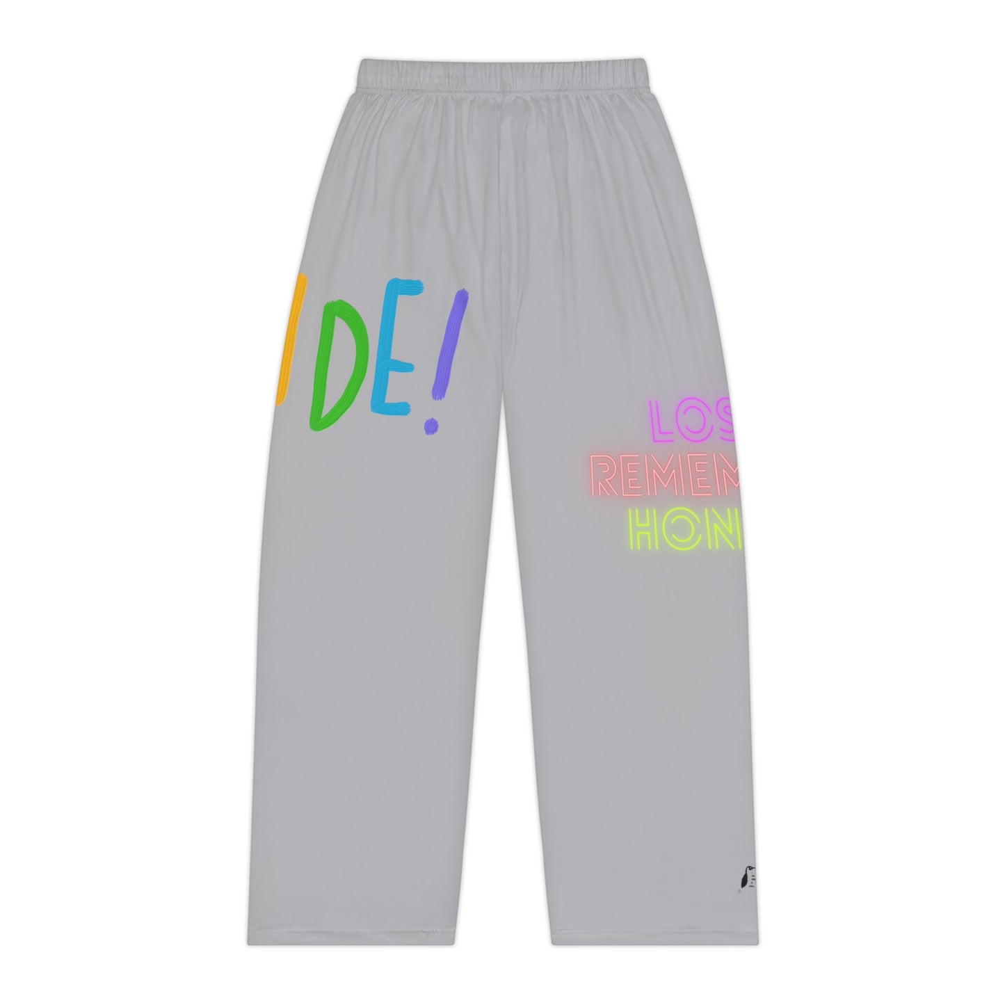 Pambabaeng Pajama Pants: LGBTQ Pride Lite Gray 