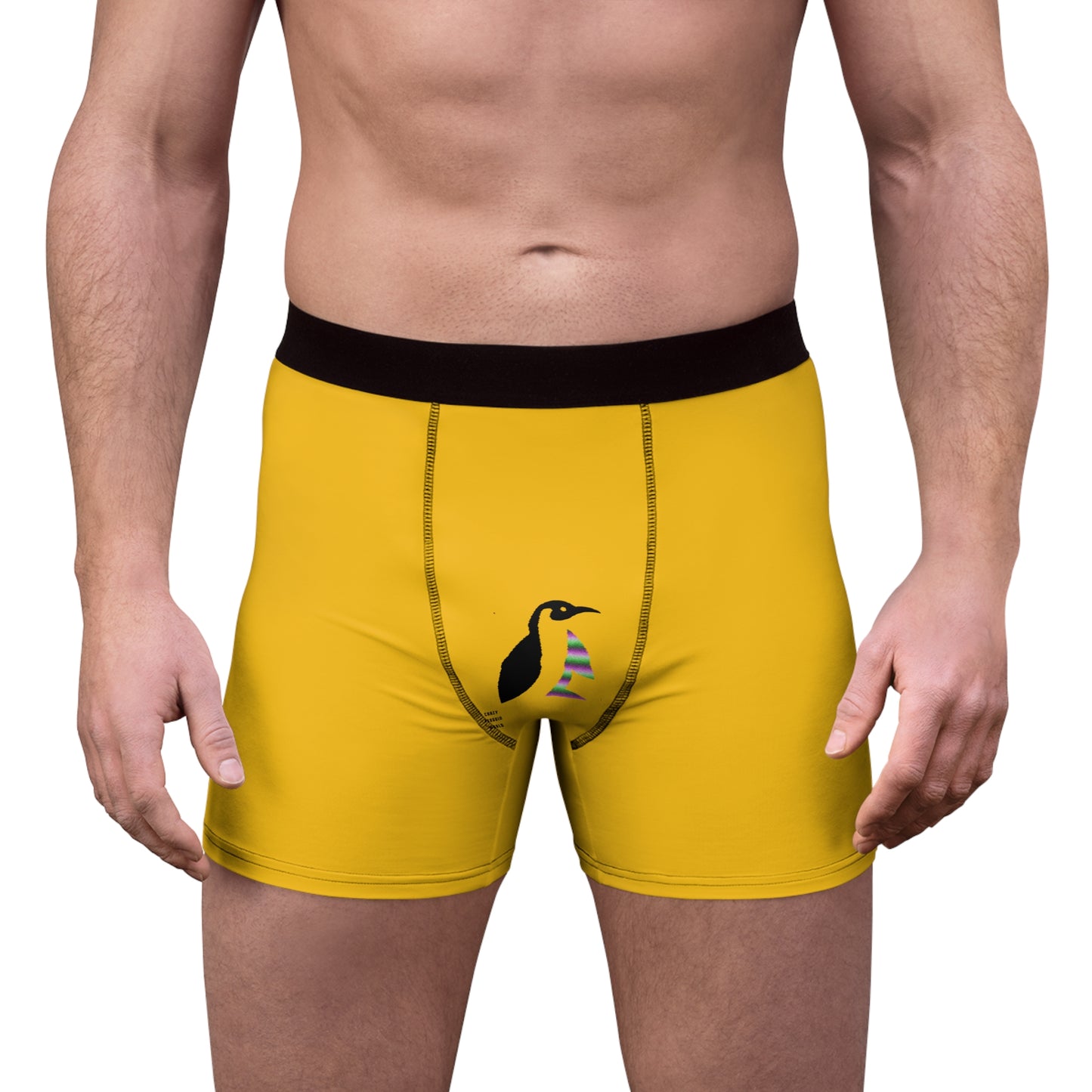 Men's Boxer Briefs: Wrestling Yellow