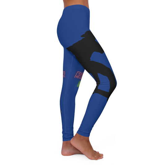 Women's Spandex Leggings: Skateboarding Dark Blue