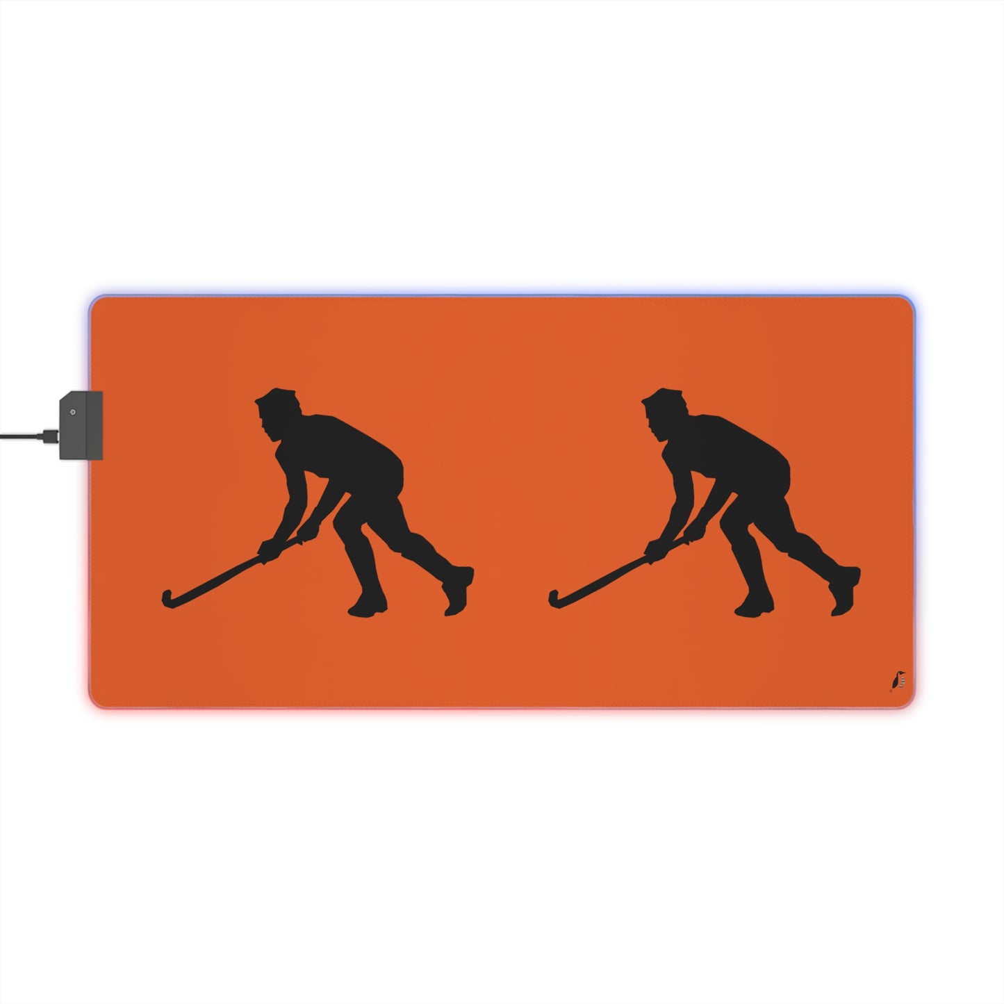 LED Gaming Mouse Pad: Hockey Orange