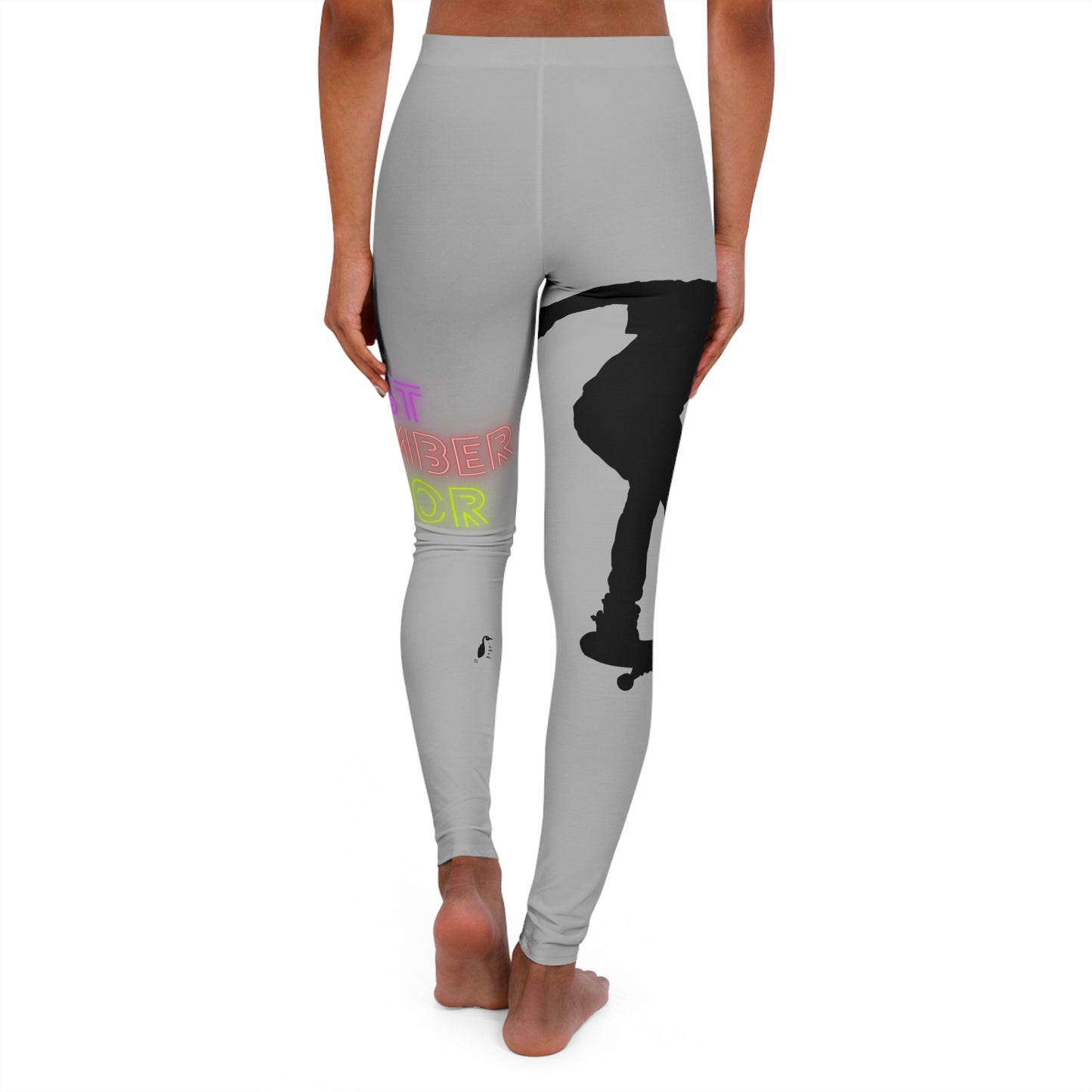 Women's Spandex Leggings: Skateboarding Lite Grey