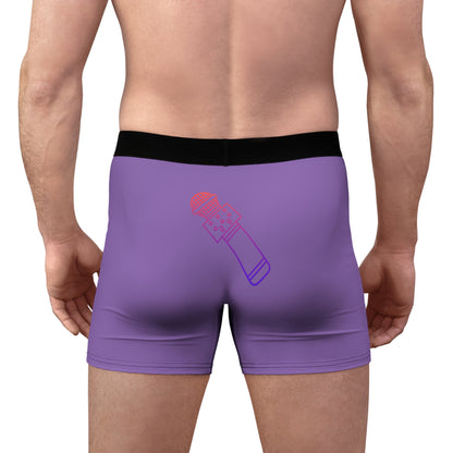 Men's Boxer Briefs: Music Lite Purple