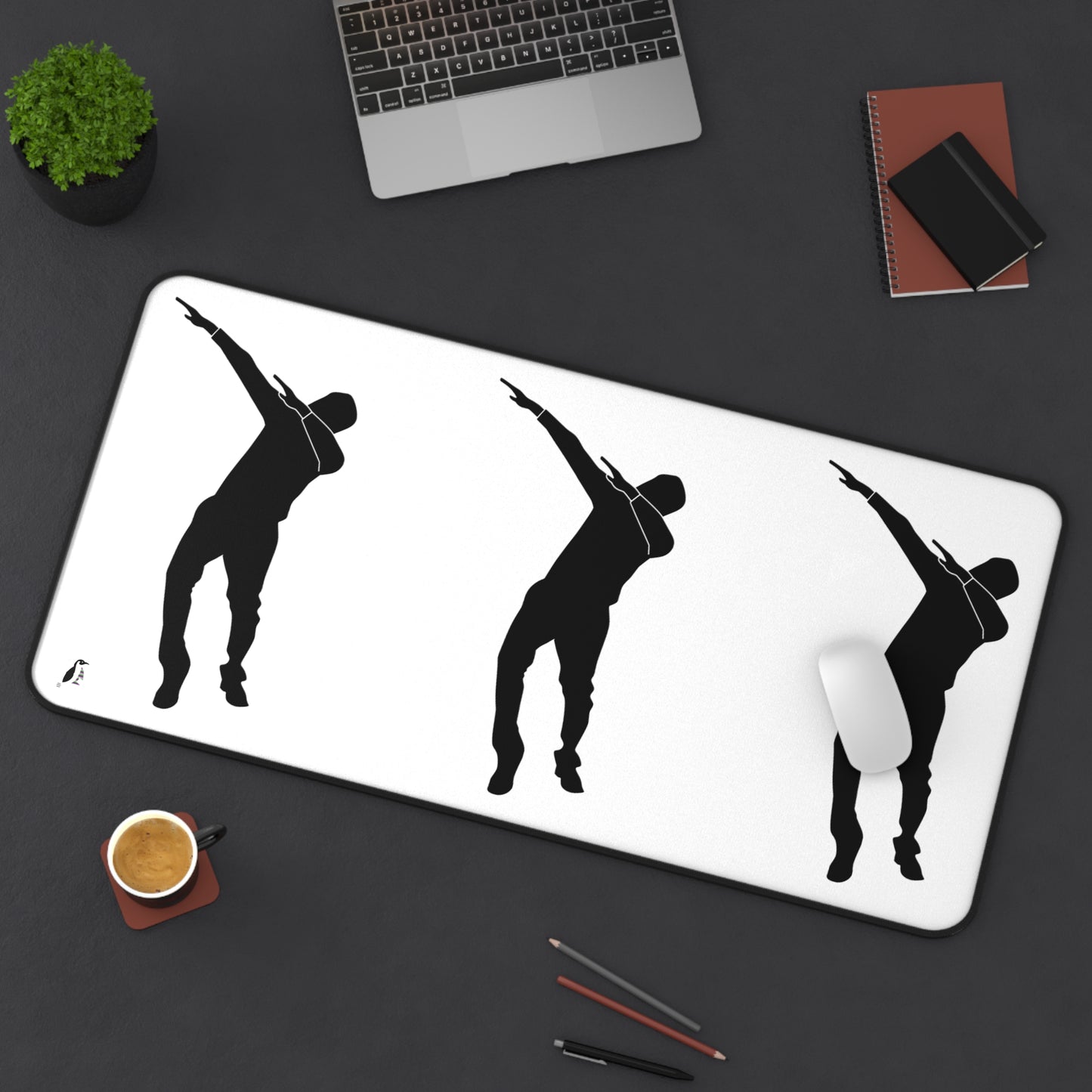 Desk Mat: Dance White