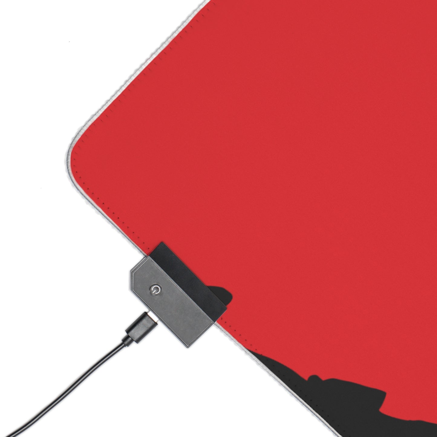 LED Gaming Mouse Pad: Soccer Red