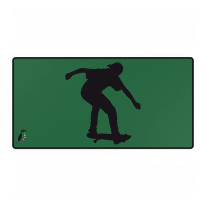 Desk Mats: Skateboarding Dark Green