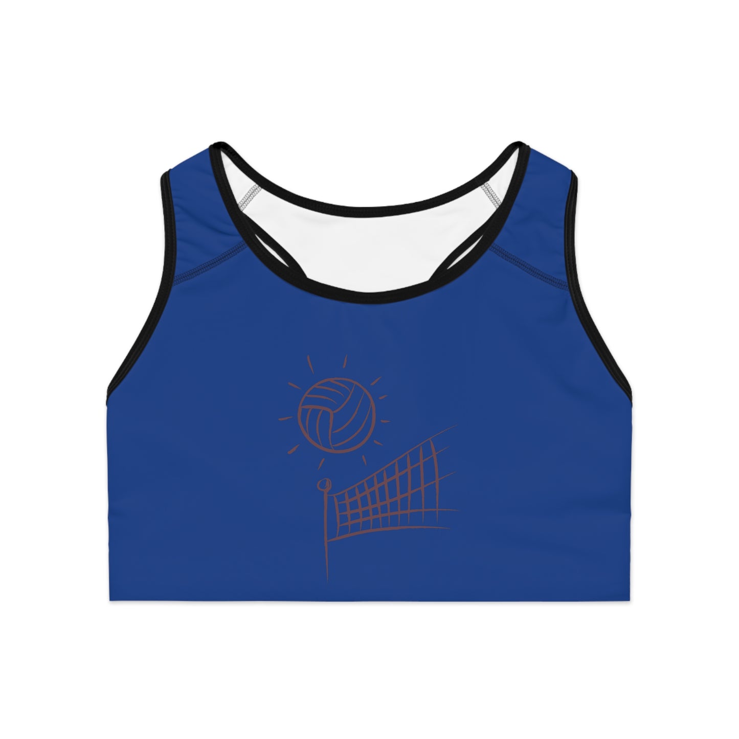 Sports Bra: Volleyball Dark Blue