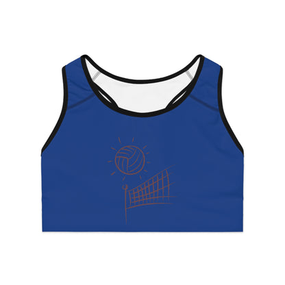 Sports Bra: Volleyball Dark Blue