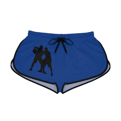 Women's Relaxed Shorts: Basketball Dark Blue