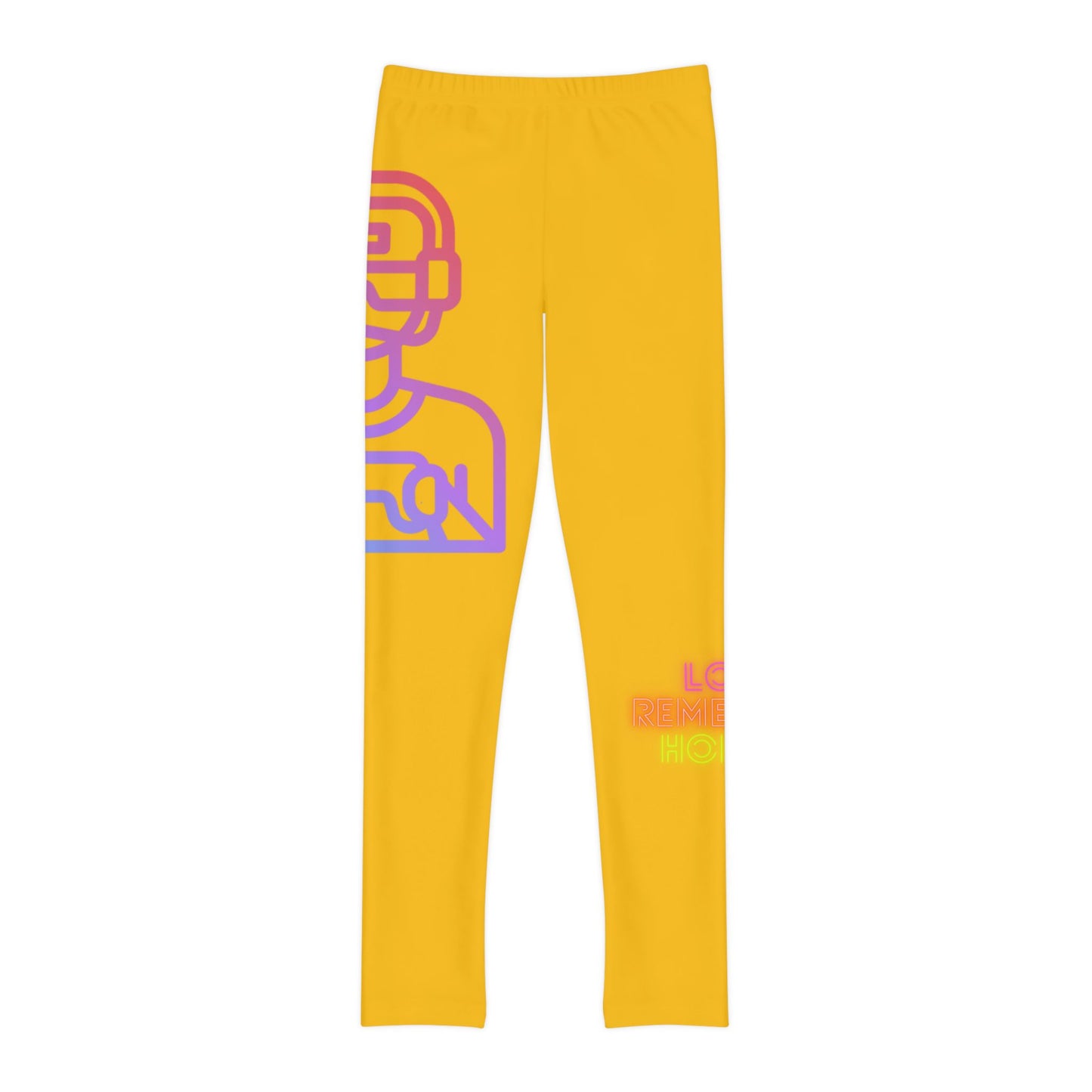 Youth Full-Length Leggings: Gaming Yellow