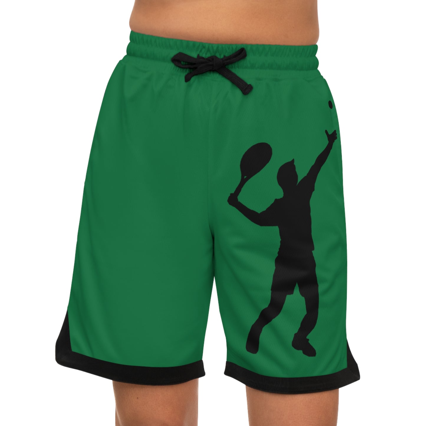 Basketball Rib Shorts: Tennis Dark Green