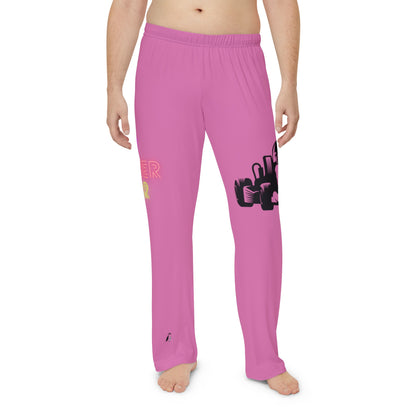 Men's Pajama Pants: Racing Lite Pink