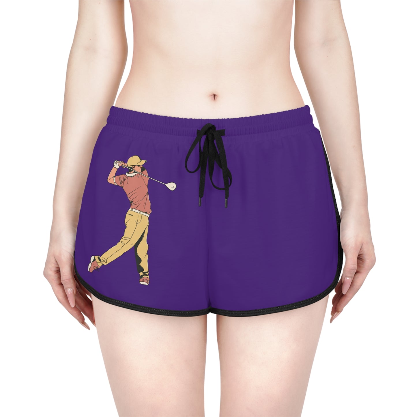 Women's Relaxed Shorts: Golf Purple