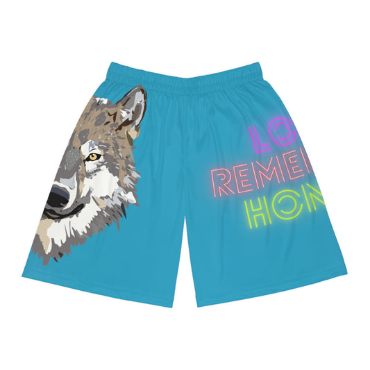 Basketball Shorts: Wolves Turquoise