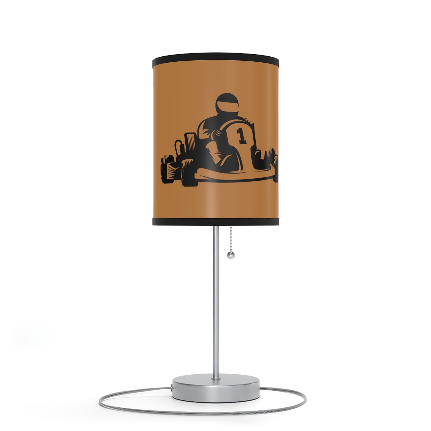 Lamp on a Stand, US|CA plug: Racing Lite Brown